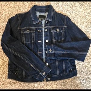 Banana republic dark denim jean jacket.